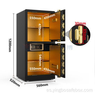 Seguridad del hogar de doble puerta cerradura digital grandes cajas fuertes cajas fuertes